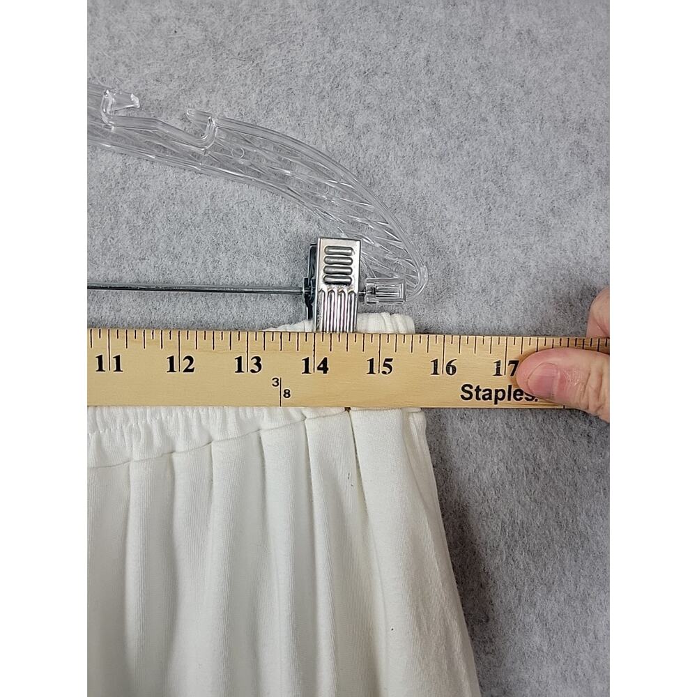 Bechamel 100% Cotton White Floral Embroidered Pull On Maxi Skirt Women's Large - Picture 9 of 10